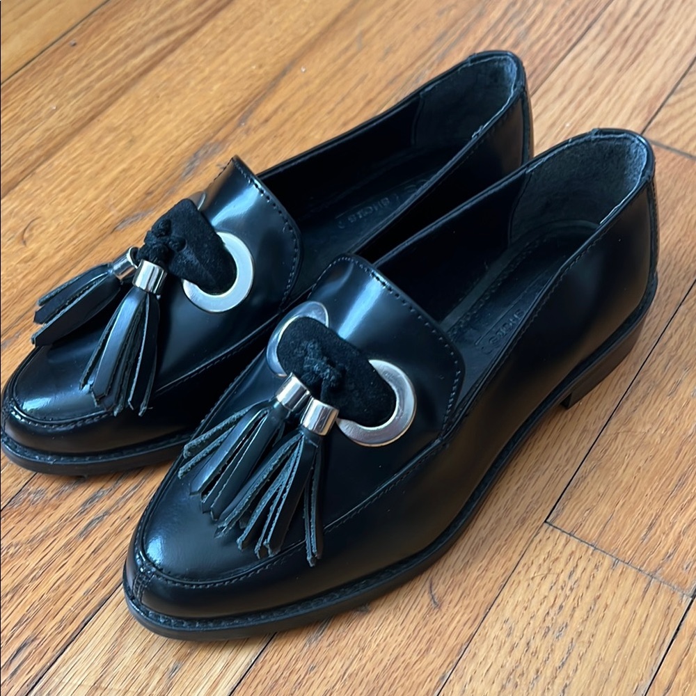 Black Tassel Loafers